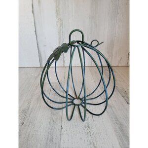Rustic‎ blue pumpkin Halloween fall Harvest metal decor